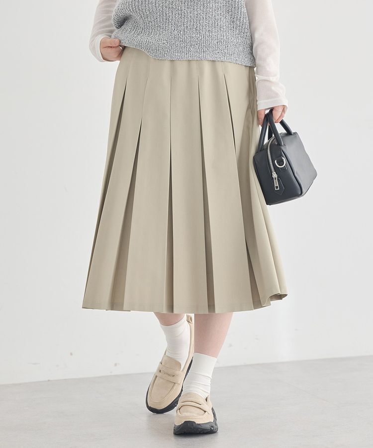 earth music&ecology「タックプリーツミディスカート」|スカート|