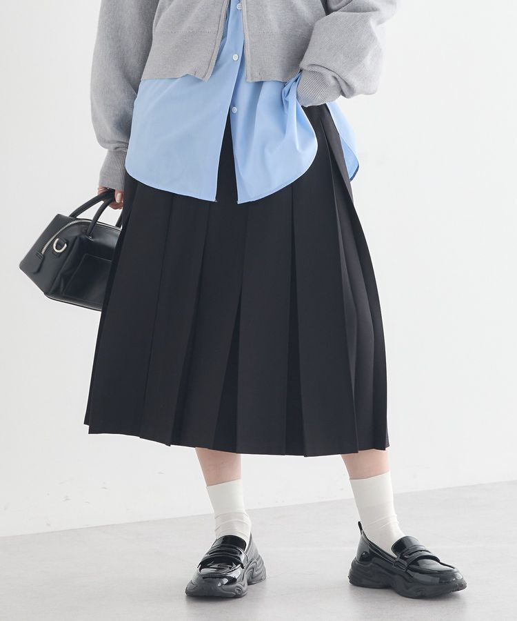 earth music&ecology「タックプリーツミディスカート」|スカート|