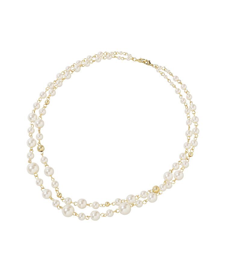 earth music&ecology「3連パールネックレス」|ネックレス|