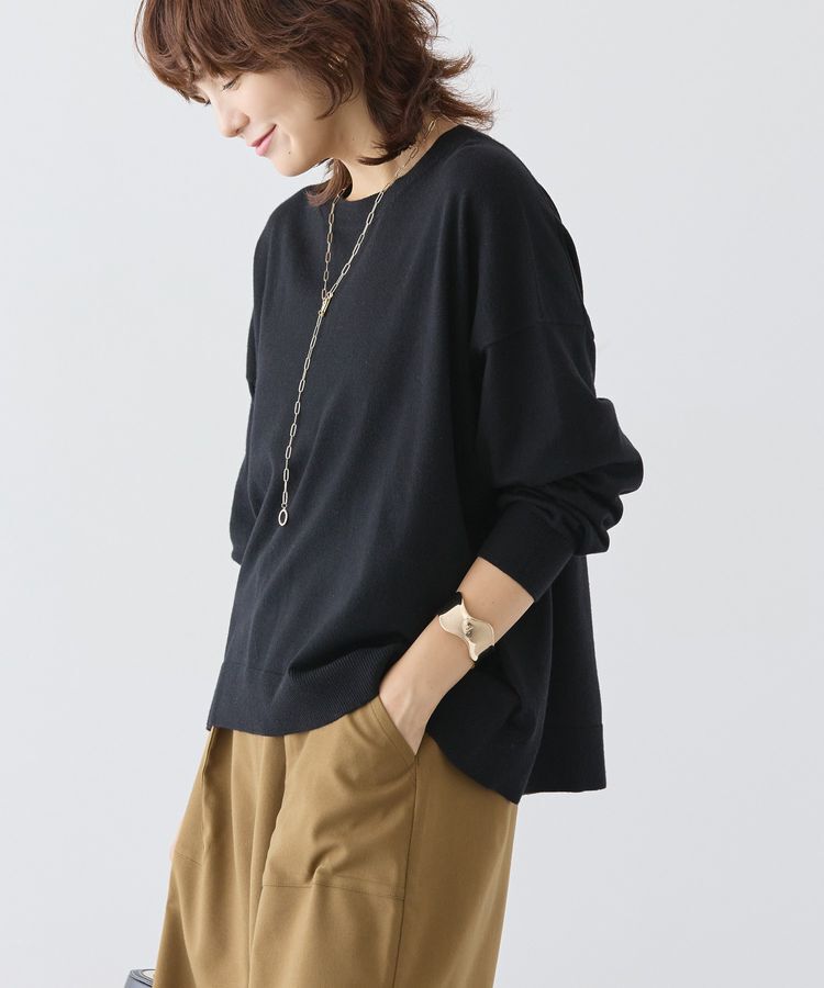 AMERICAN HOLIC「バイパチルーズニットプルオーバー＜静電気軽減＞」|ニット・セーター|