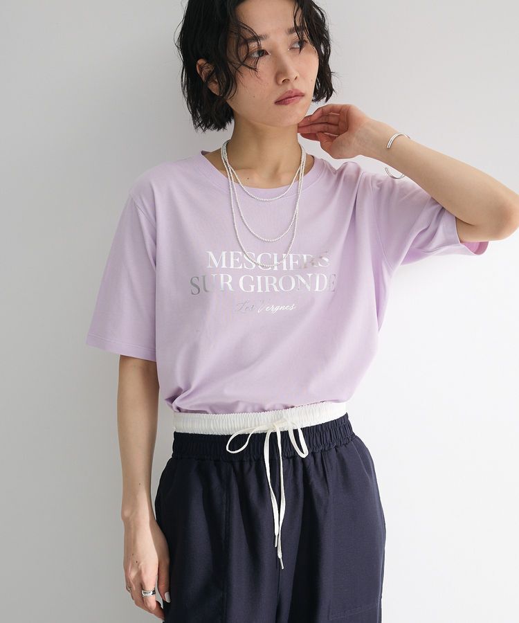 Green Parks「箔プリントフェミニンロゴTシャツ」|Tシャツ・カットソー|