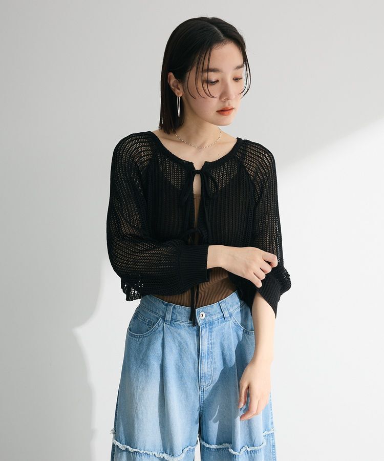 Green Parks「・ELENCARE DUE 2wayメッシュカーディガン」|カーディガン|