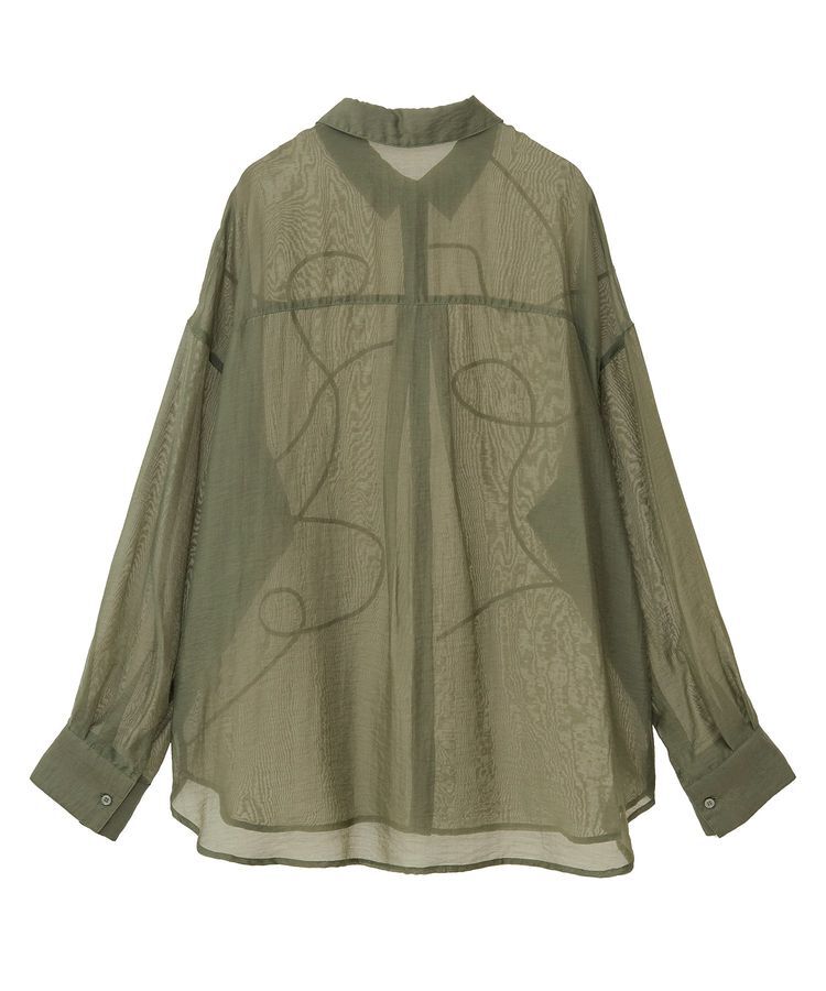 Green Parks「・ELENCARE DUE テープ刺繍シアーシャツ」|シャツ・ブラウス|