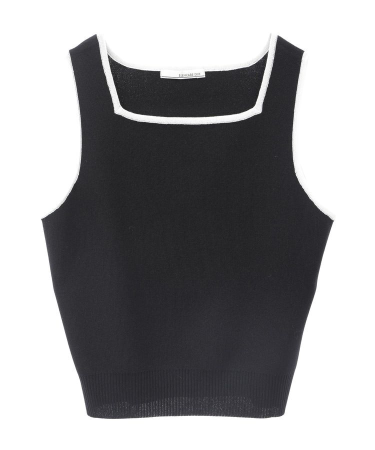 Green Parks「・ELENCARE DUE バイカラーニットタンク」|キャミソール|