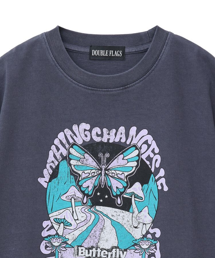 Green Parks「・DOUBLE FLAGS ヴィンテージライクプリントT」|Tシャツ・カットソー|