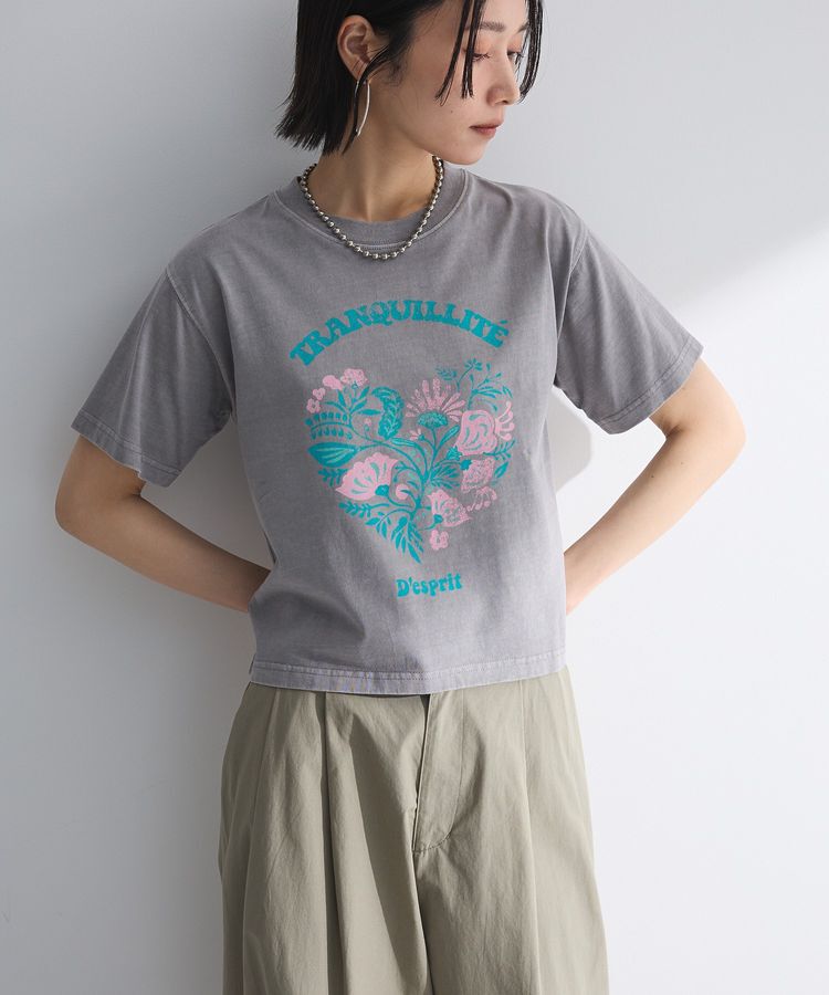 Green Parks「・DOUBLE FLAGS ヴィンテージライクプリントT」|Tシャツ・カットソー|