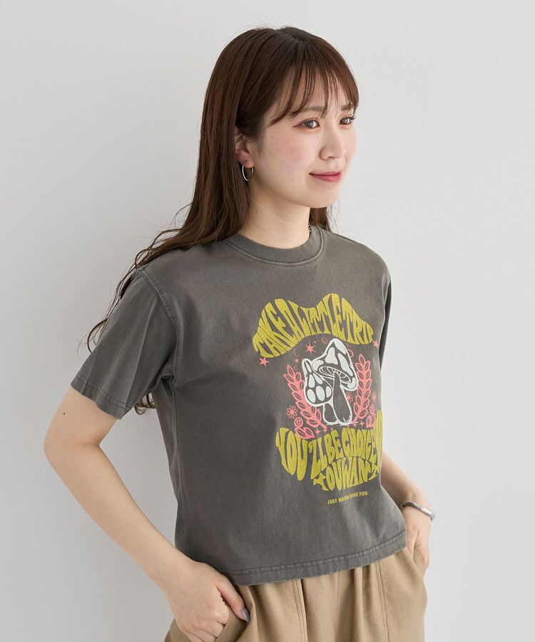 Green Parks「・DOUBLE FLAGS ヴィンテージライクプリントT」|Tシャツ・カットソー|