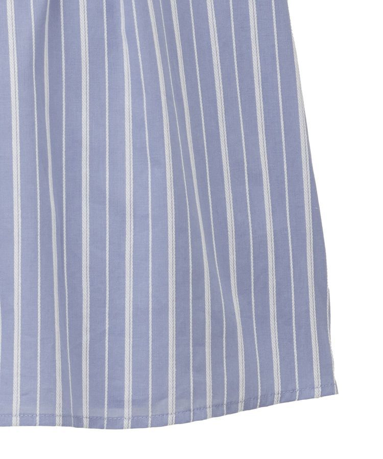 Green Parks「・ELENCARE DUE ストライプフリルブラウス」|シャツ・ブラウス|