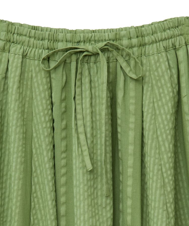 Green Parks「インド綿 シアーサッカーギャザースカート」|スカート|