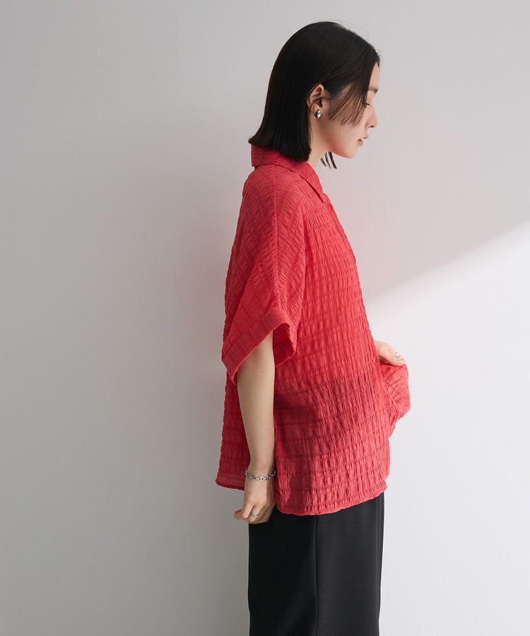 Green Parks「シアーシャーリングフレンチスリーブシャツ」|シャツ・ブラウス|