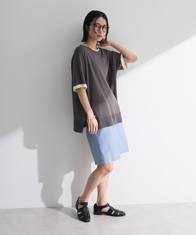 Green Parks「冷やっとすずやかレイヤーニットプルオーバー」|ニット・セーター|