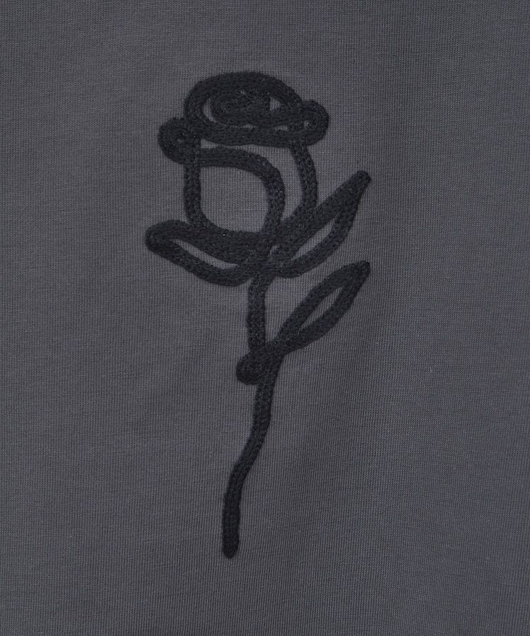 Green Parks「・DOUBLE FLAGS ローズチェーン刺繍TEE」|Tシャツ・カットソー|