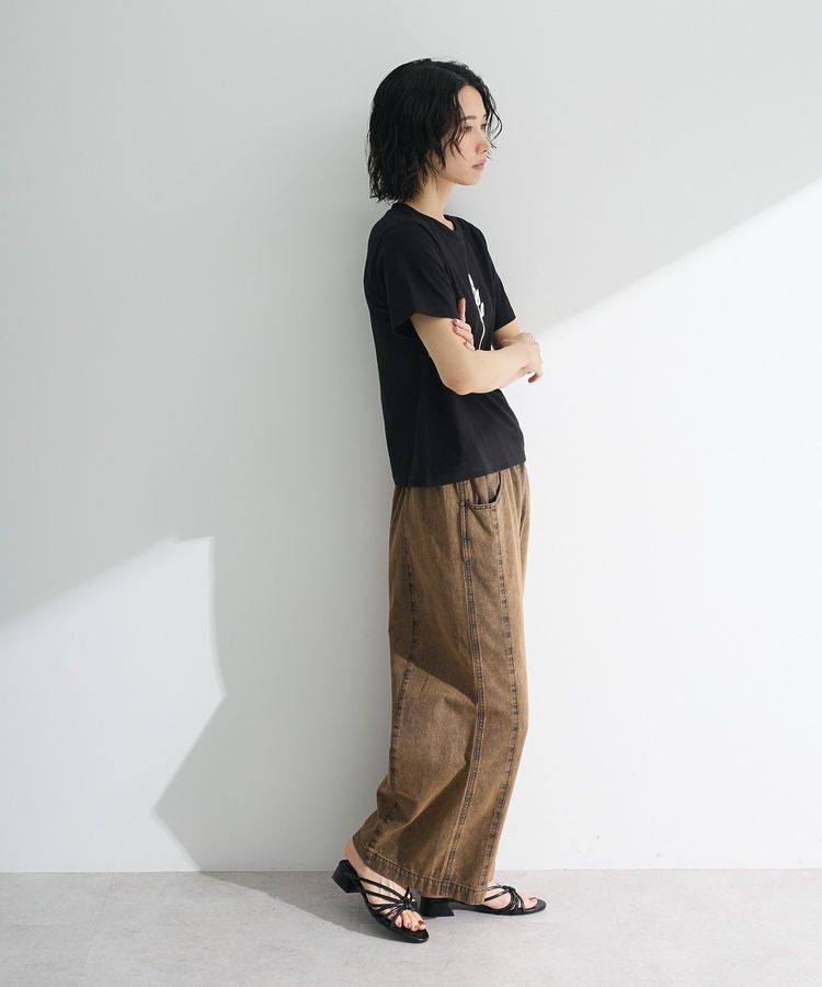 Green Parks「・DOUBLE FLAGS ローズチェーン刺繍TEE」|Tシャツ・カットソー|