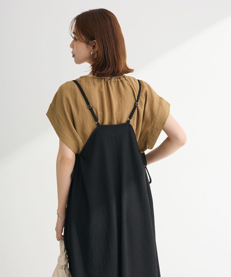 Green Parks「表面感脇リボンキャミワンピース」|ワンピース|