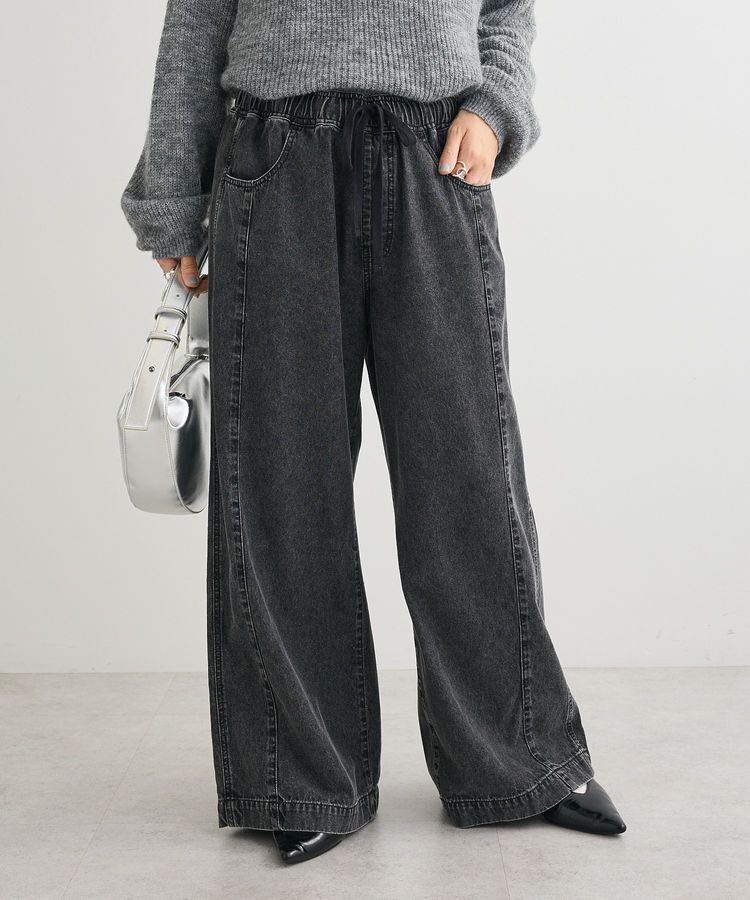 Green Parks「ライトデニムイージーバギーパンツ」|デニム|