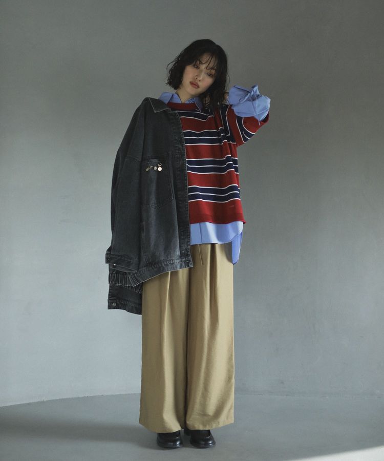 Green Parks「共ベルト付きツイルカラーパンツ」|その他|