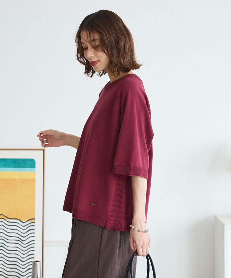 Green Parks「トレーナー風ニットプルオーバー」|ニット・セーター|