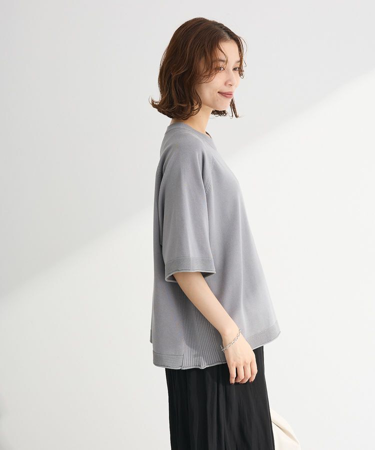 Green Parks「トレーナー風ニットプルオーバー」|ニット・セーター|