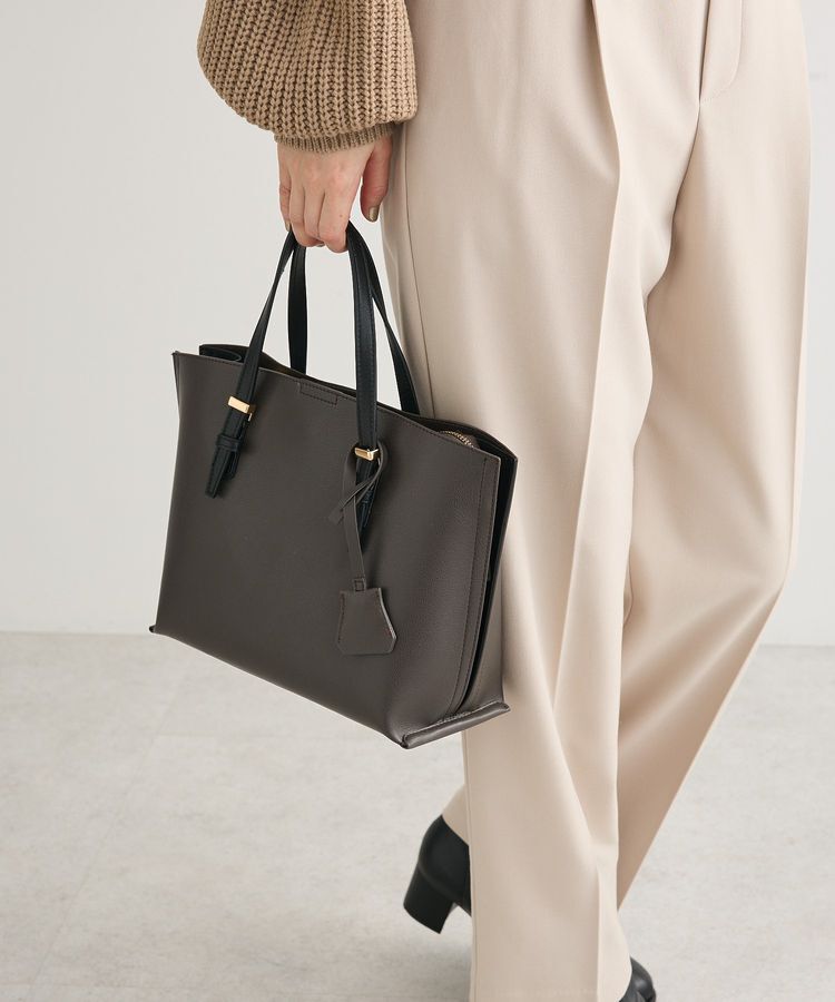 Green Parks「・KOSSORECO バイカラー2WAYミニトート」|トートバッグ|Charcoal Gray