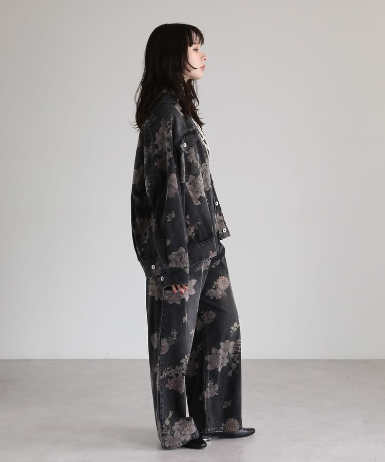 Green Parks「・SUGAR SPOON フラワーptデニムパンツ」|デニム|