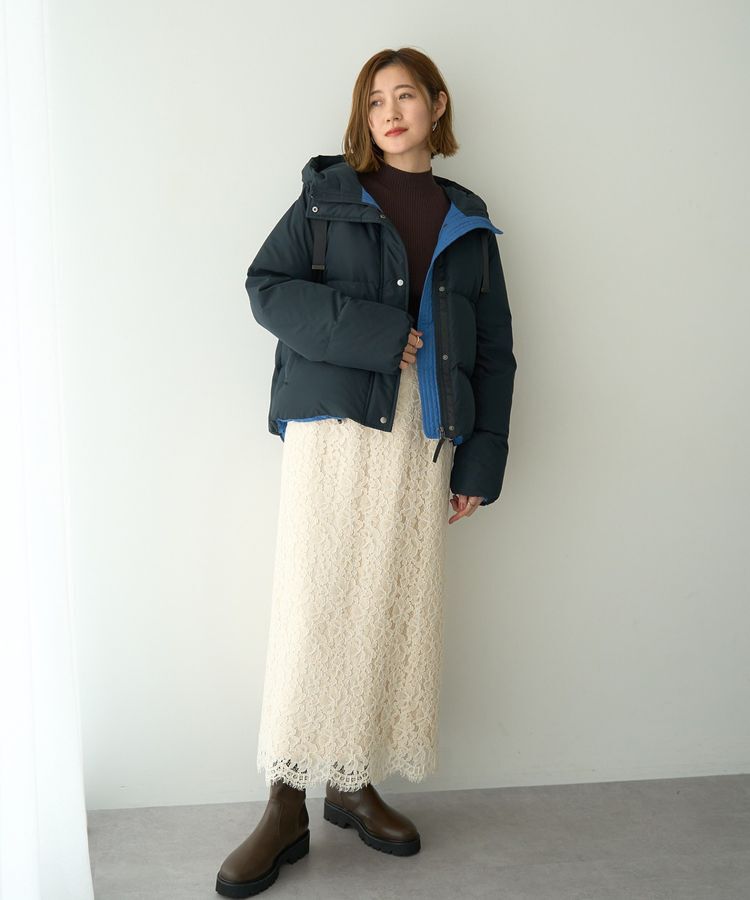 YECCA VECCA「レースナロースカート」|タイト|