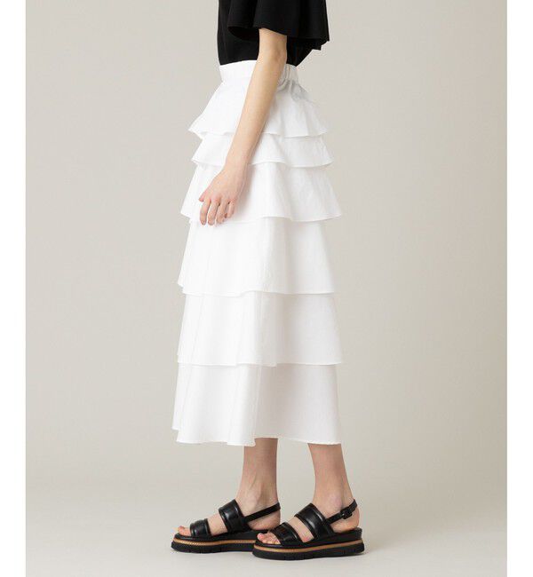 LOULOU WILLOUGHBY「《ドラマ着用》【LOULOU WILLOUGHBY】タフタミルフィーユスカート」|スカート|