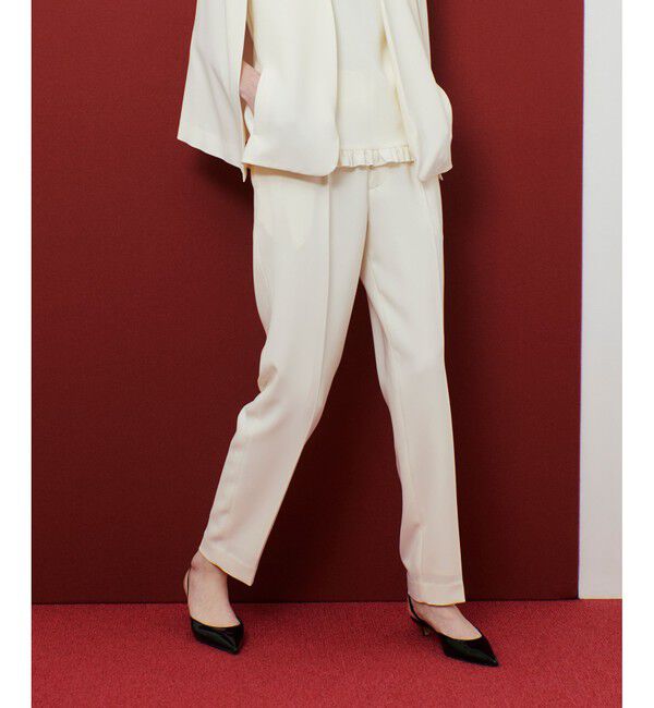 LOULOU WILLOUGHBY「【LOULOU WILLOUGHBY】ハイバックテーパードパンツ」|チノ|