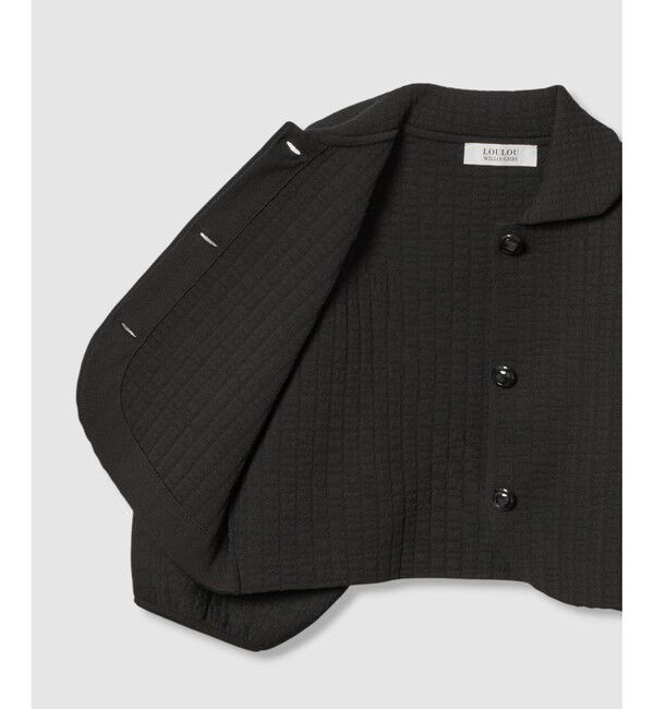 LOULOU WILLOUGHBY「【LOULOU WILLOUGHBY】ダブルジャガードパフニットジャケット」|ニット・セーター|