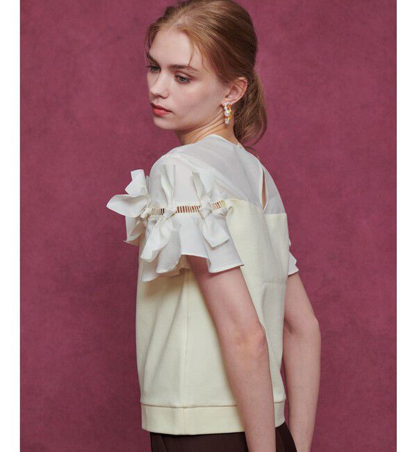 LOULOU WILLOUGHBY「【LOULOU WILLOUGHBY】ポイントリボンプルオーバー」|Tシャツ・カットソー|