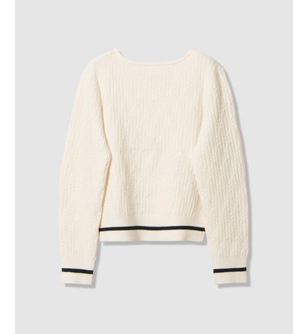 allureville「Ｗミニケーブルプルオーバー」|ニット・セーター|