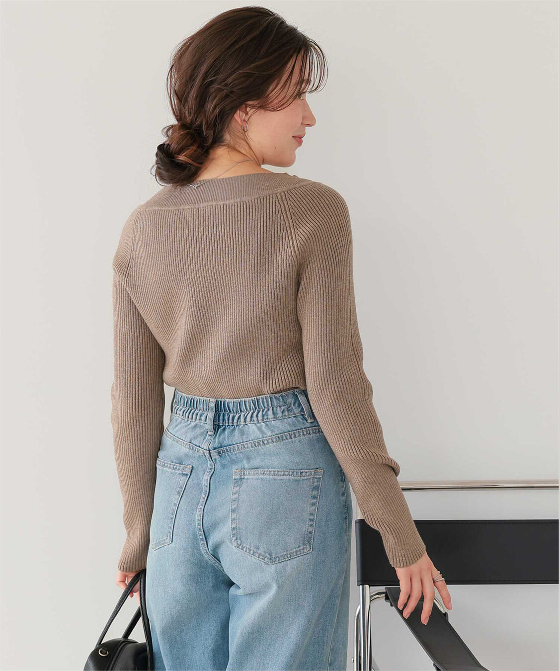 titivate「ウォッシャブルボートネックニット」|ニット・セーター|