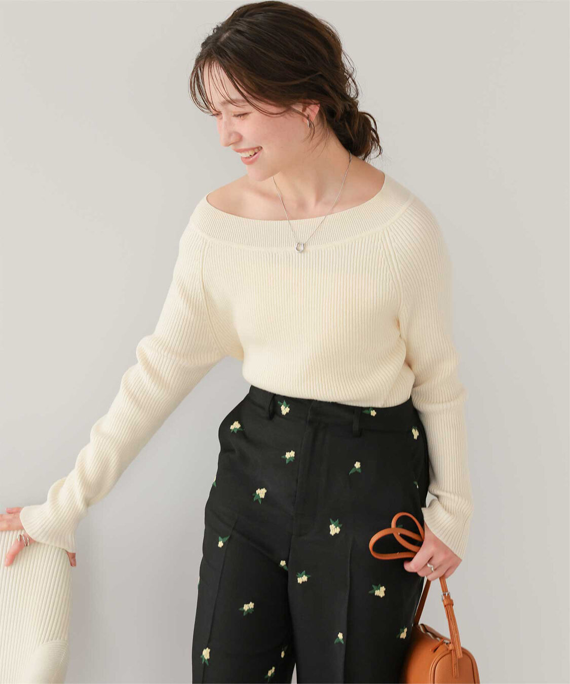 titivate「ウォッシャブルボートネックニット」|ニット・セーター|