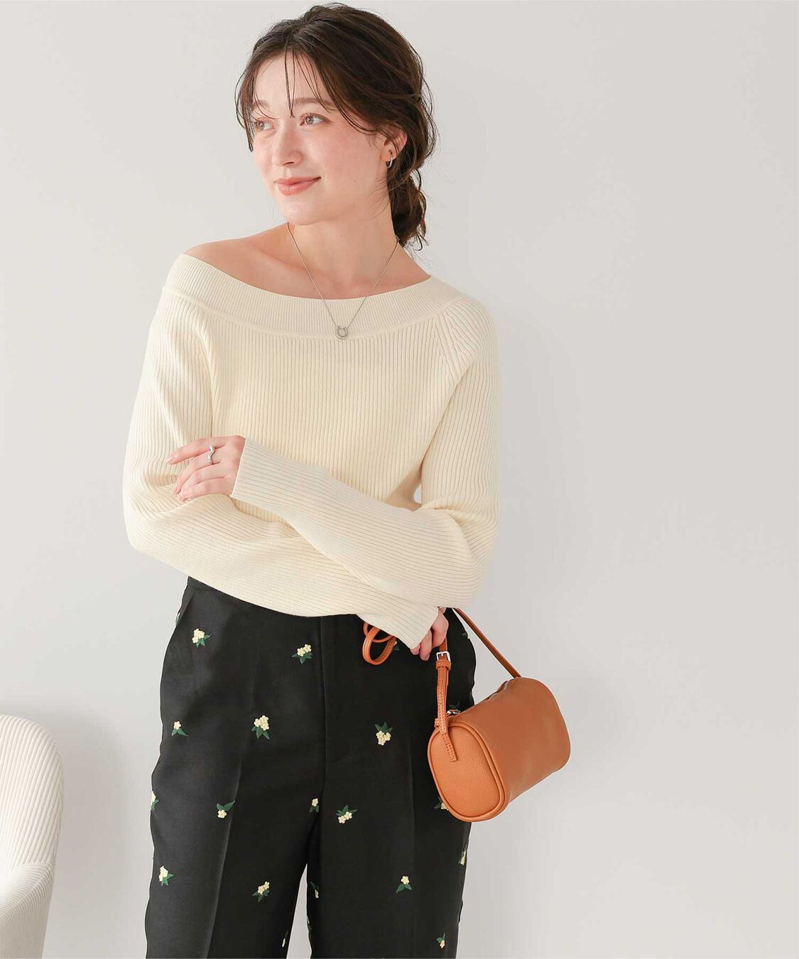 titivate「ウォッシャブルボートネックニット」|ニット・セーター|