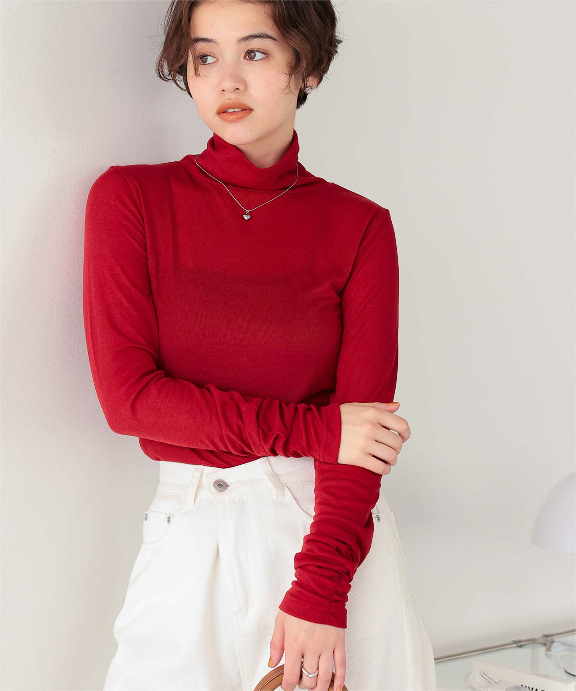 titivate「着心地抜群シアーハイネックトップス」|Tシャツ・カットソー|