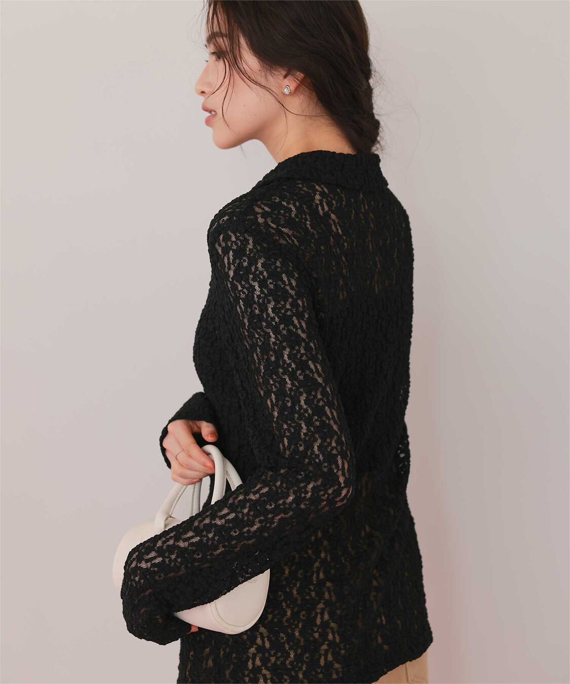 titivate「レースコンパクトシャツ」|シャツ・ブラウス|