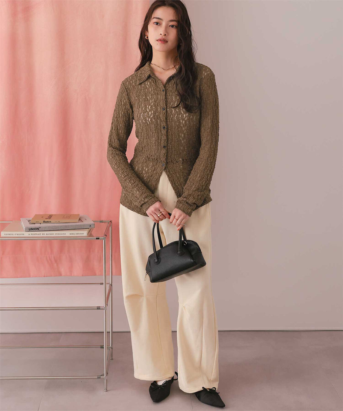 titivate「レースコンパクトシャツ」|シャツ・ブラウス|