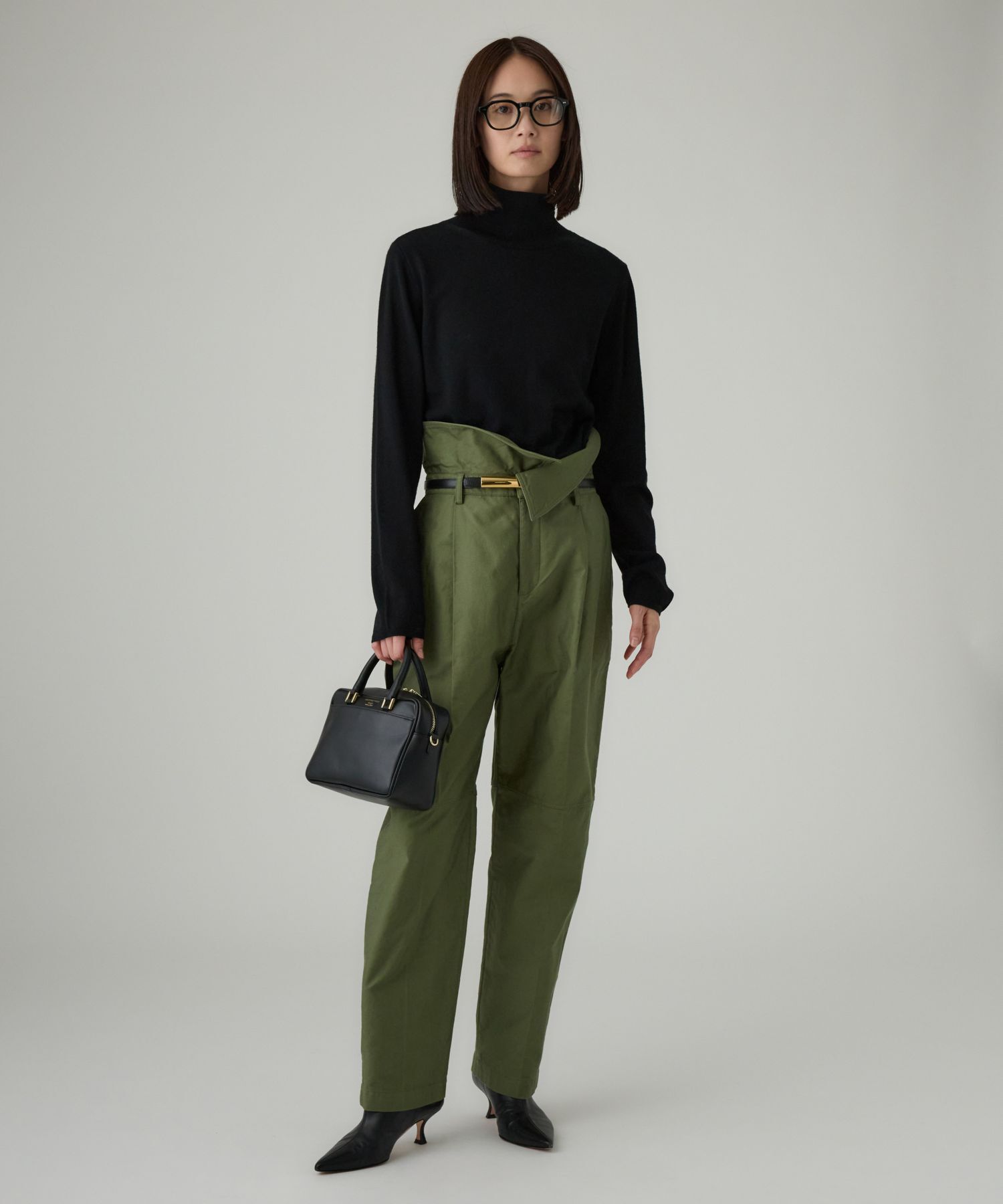 BABYLONE「【柳橋唯さんコラボアイテム】ハイウエスト2WAYチノ」|チノ|