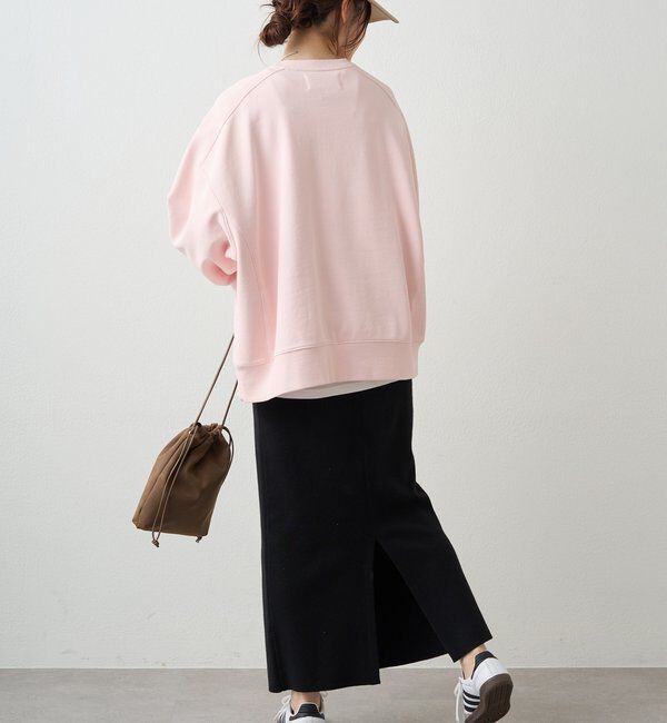  「ロゴ刺繍チュニックスウェット」|プルオーバー|