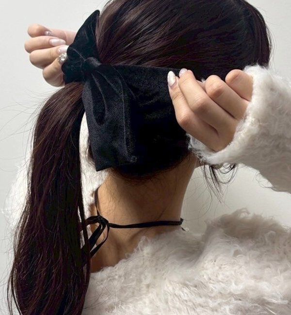  「【Latini】ベロアリボンクリップ」|その他|