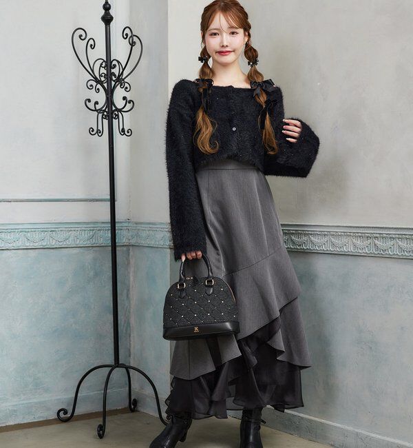  「ビジュースタッズハンドバッグ」|ショルダー・メッセンジャー|