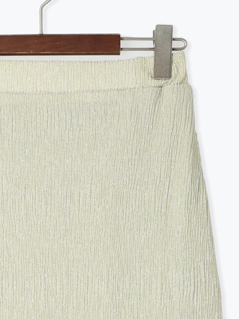 Te chichi TERRASSE「ラメ混カットプリーツスカート」|スカート|