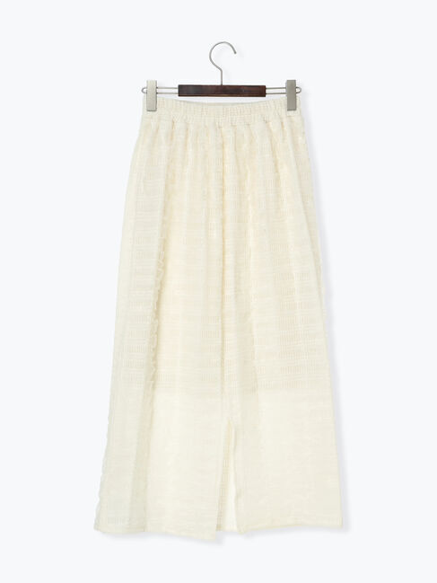 Te chichi TERRASSE「チュールシャーリングナロースカート《2025summer catalog item》」|スカート|