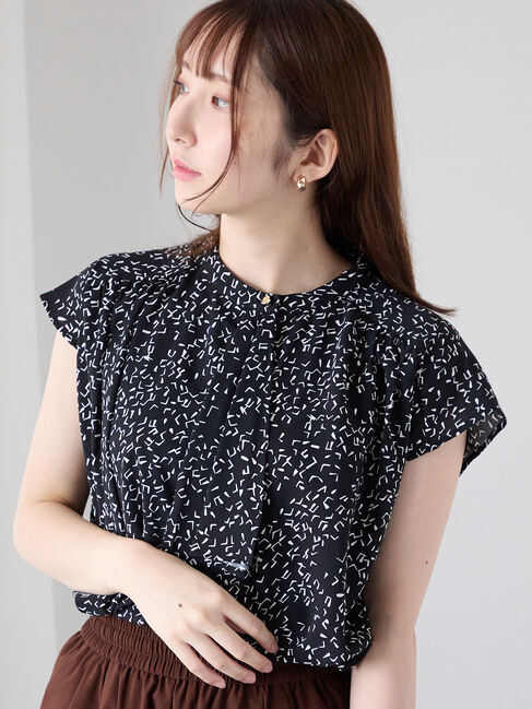 Te chichi TERRASSE「無地/柄アソートボウタイブラウス」|シャツ・ブラウス|