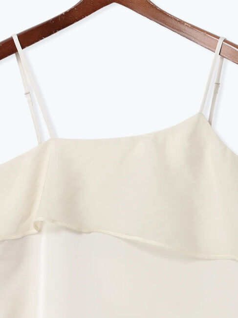 Te chichi「シアー&times;サテンアシメネックキャミブラウス」|シャツ・ブラウス|