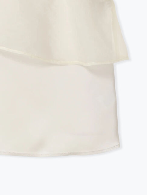 Te chichi「シアー&times;サテンアシメネックキャミブラウス」|シャツ・ブラウス|