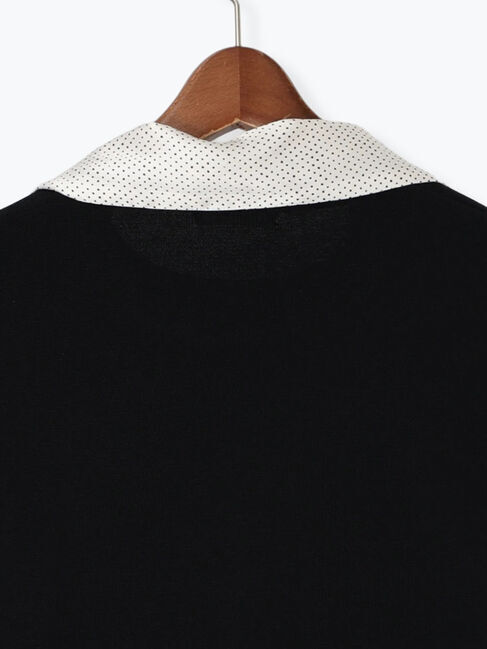 Te chichi「スカーフカラーハーフスリーブニット」|ニット・セーター|