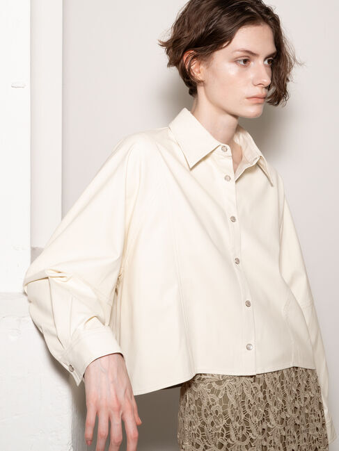 Te chichi「ファブリックアソートクロップトシャツ《2025Autumn catalog vol.2 item》」|シャツ・ブラウス|