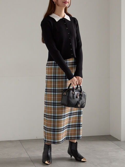 Te chichi「チェックナロースカート」|スカート|