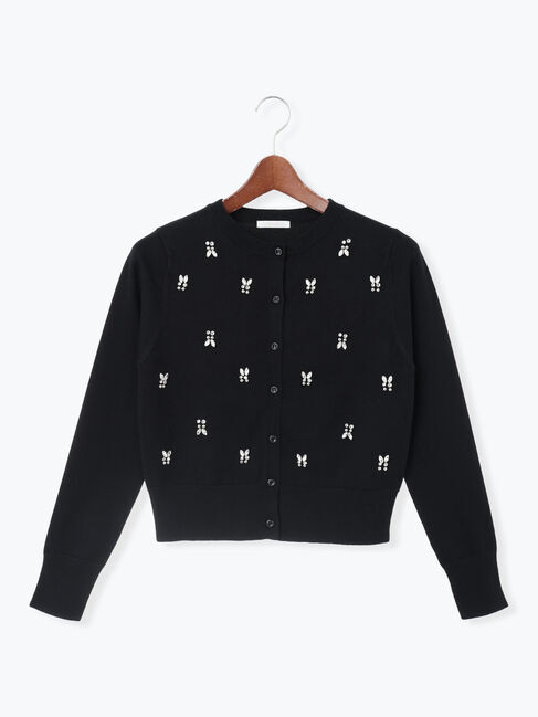 Te chichi「ビジューニットコンパクトカーディガン」|カーディガン|