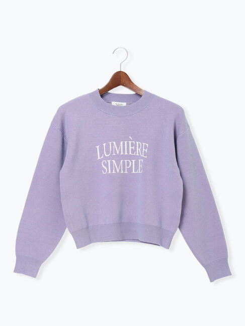 Te chichi TERRASSE「フランス語ロゴニット」|ニット・セーター|